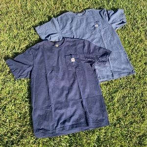 Two Carhartt Original Fit-Tall L shirts